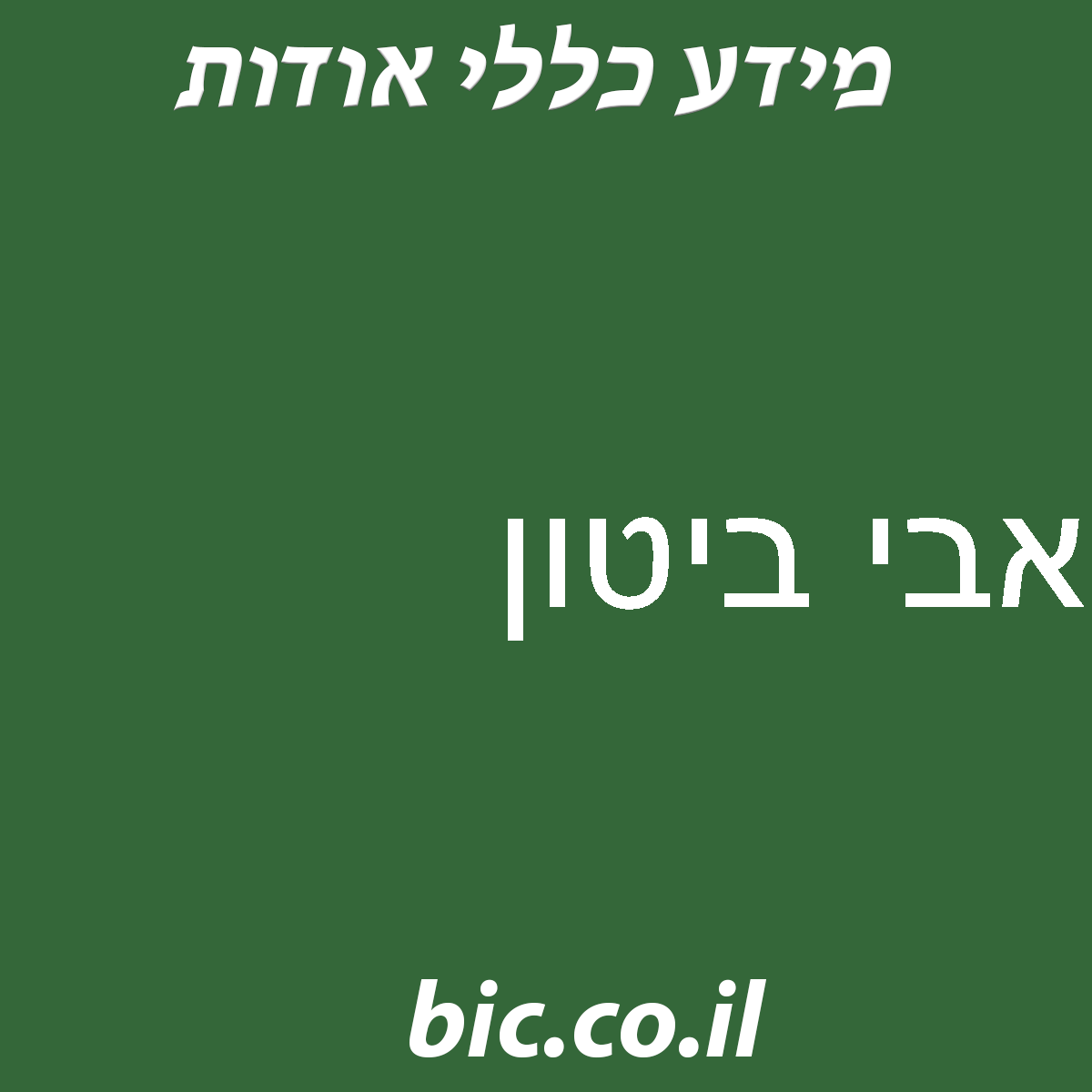 ﻿אבי ביטון