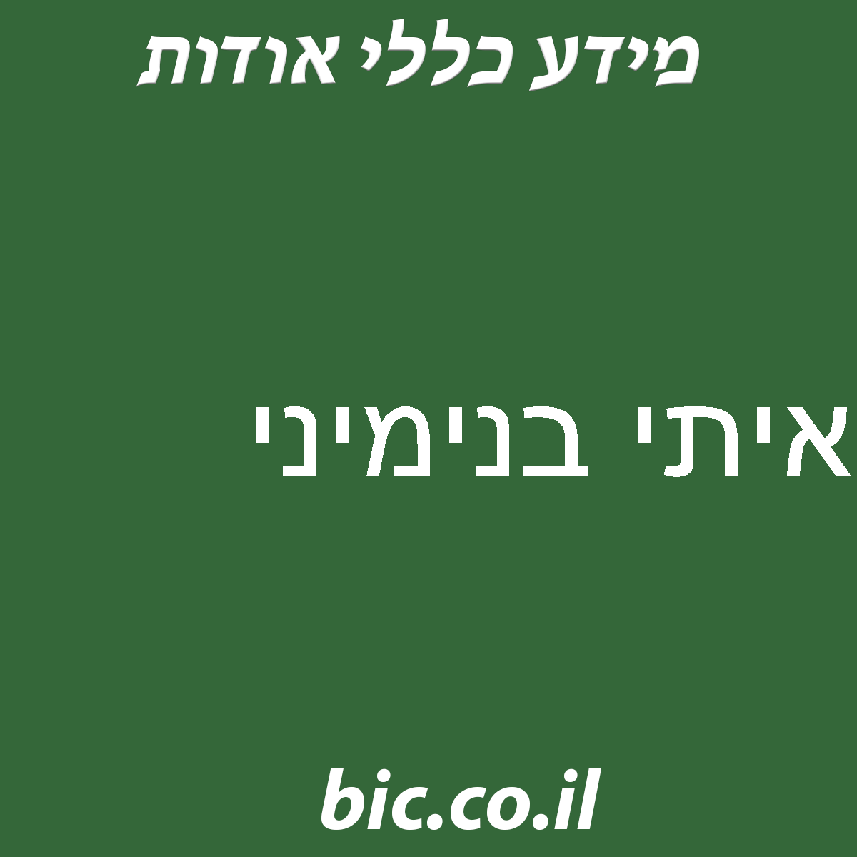 ﻿איתי בנימיני