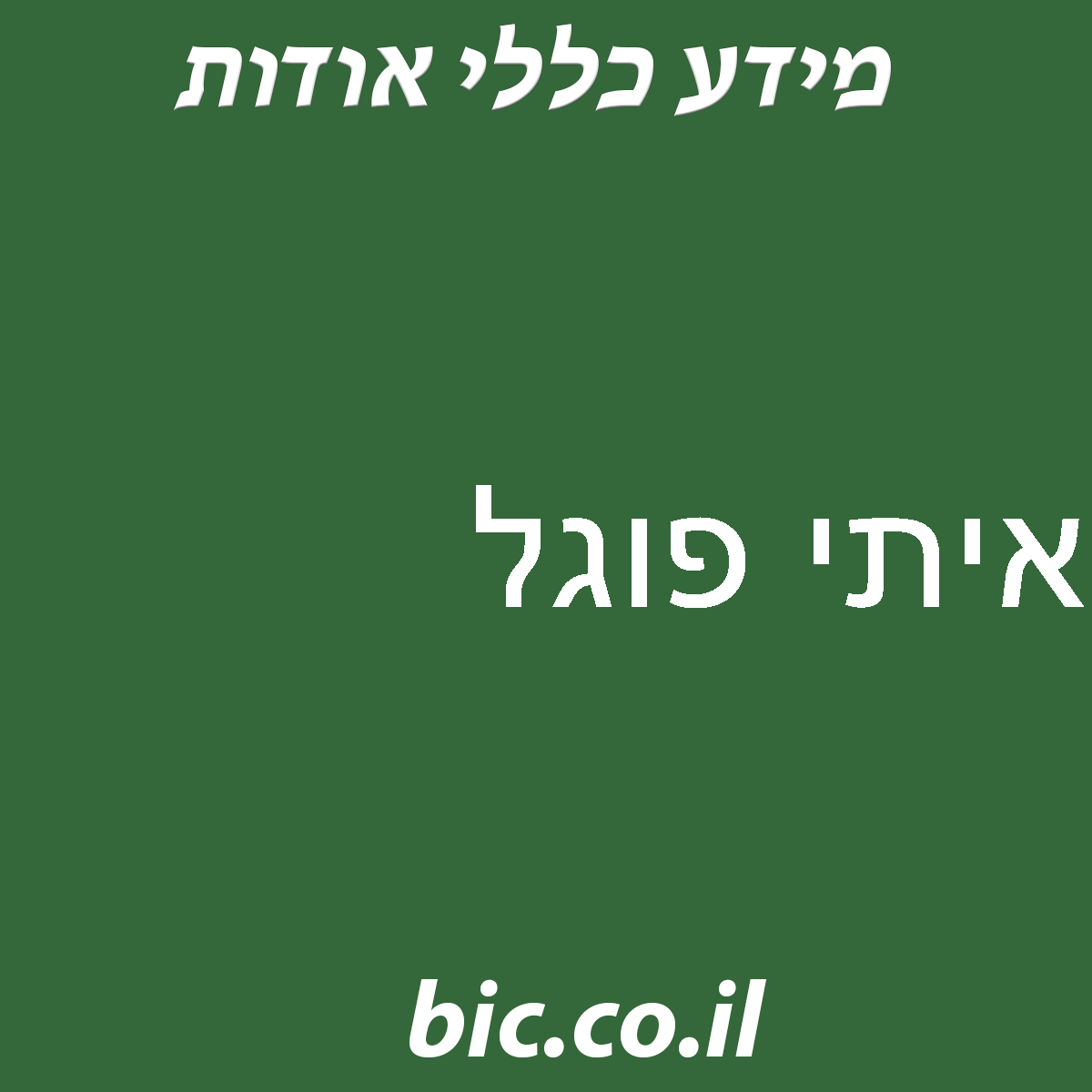 ﻿איתי פוגל