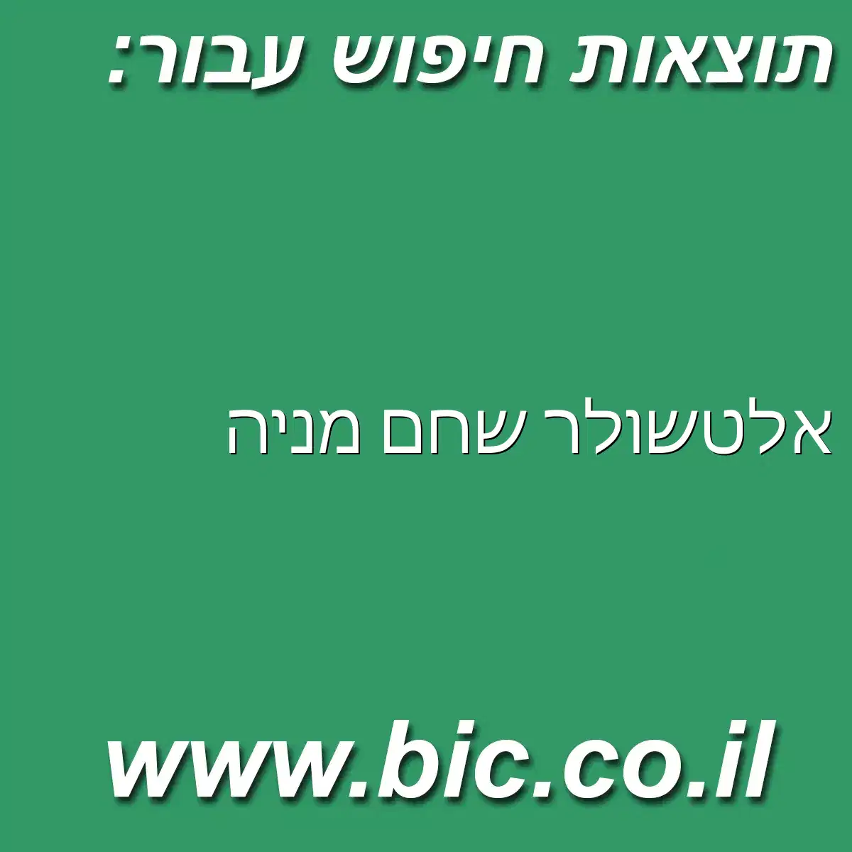﻿אלטשולר שחם מניה
