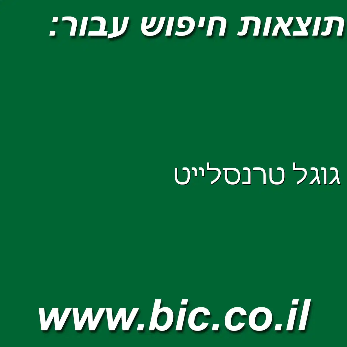 ﻿גוגל טרנסלייט