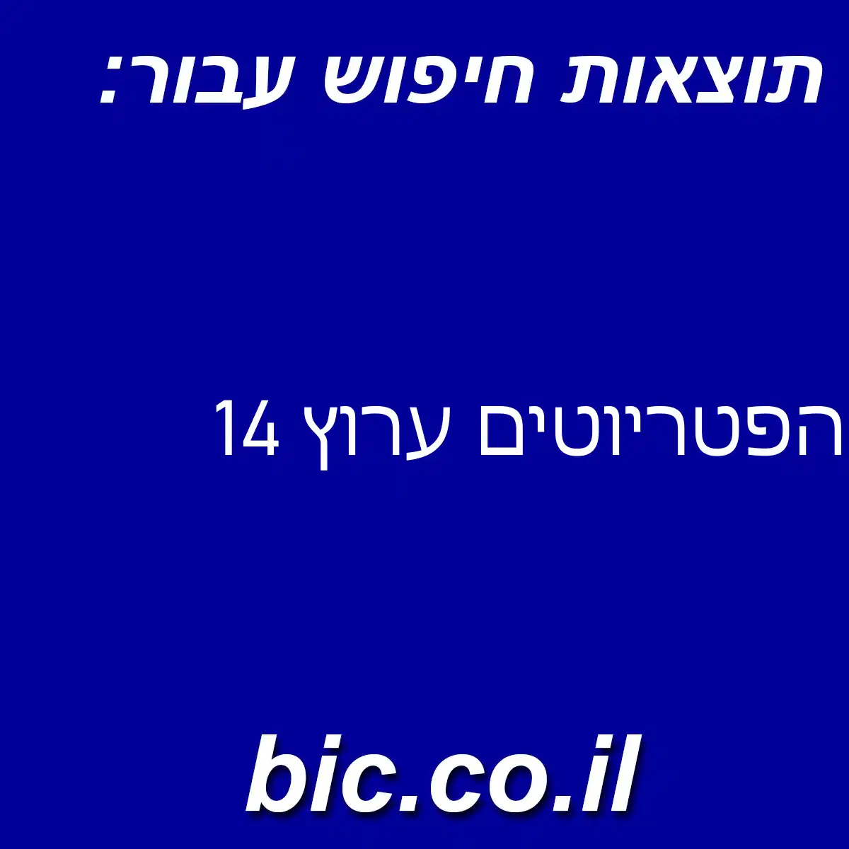 ﻿הפטריוטים ערוץ 14