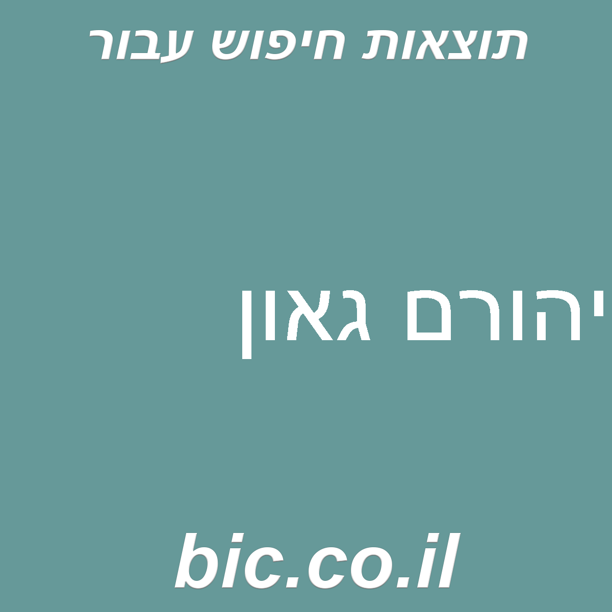 ﻿יהורם גאון