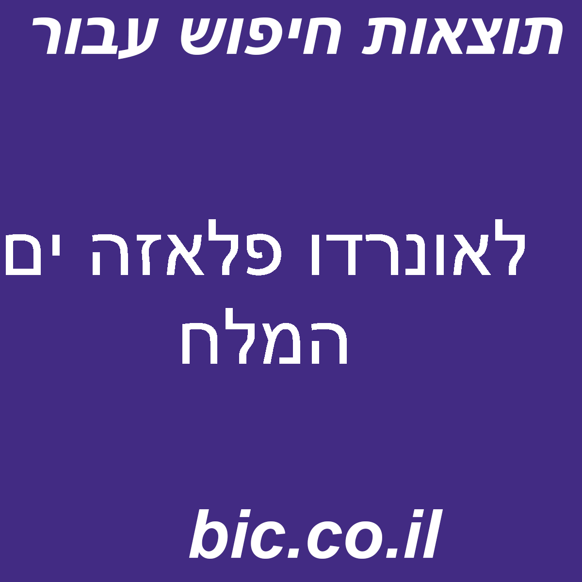 ﻿לאונרדו פלאזה ים המלח