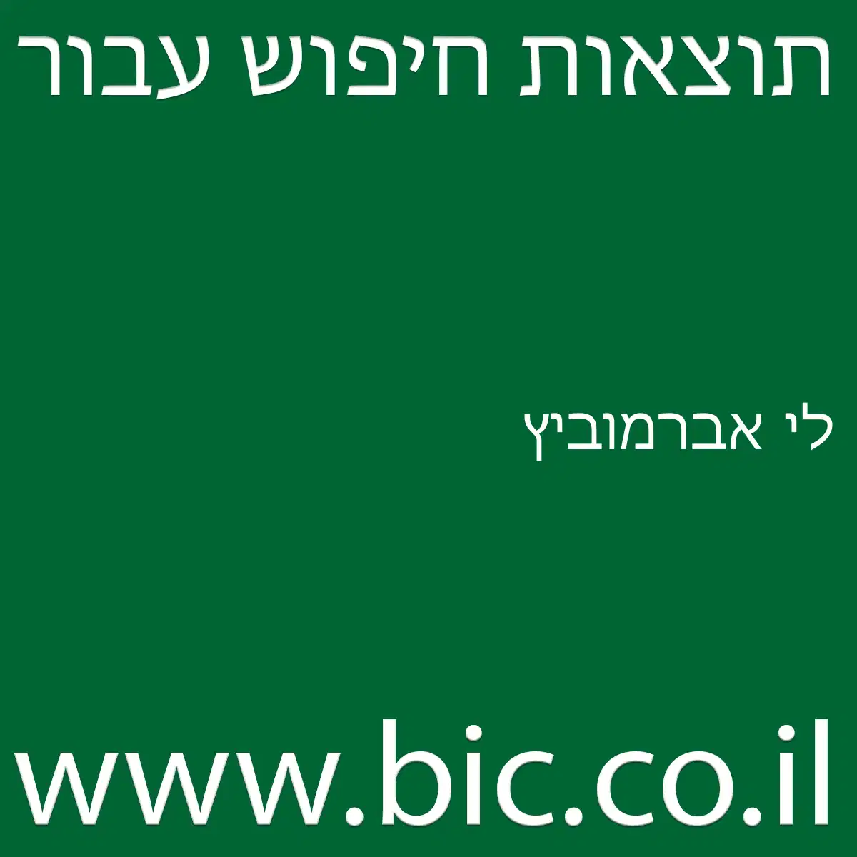 ﻿לי אברמוביץ