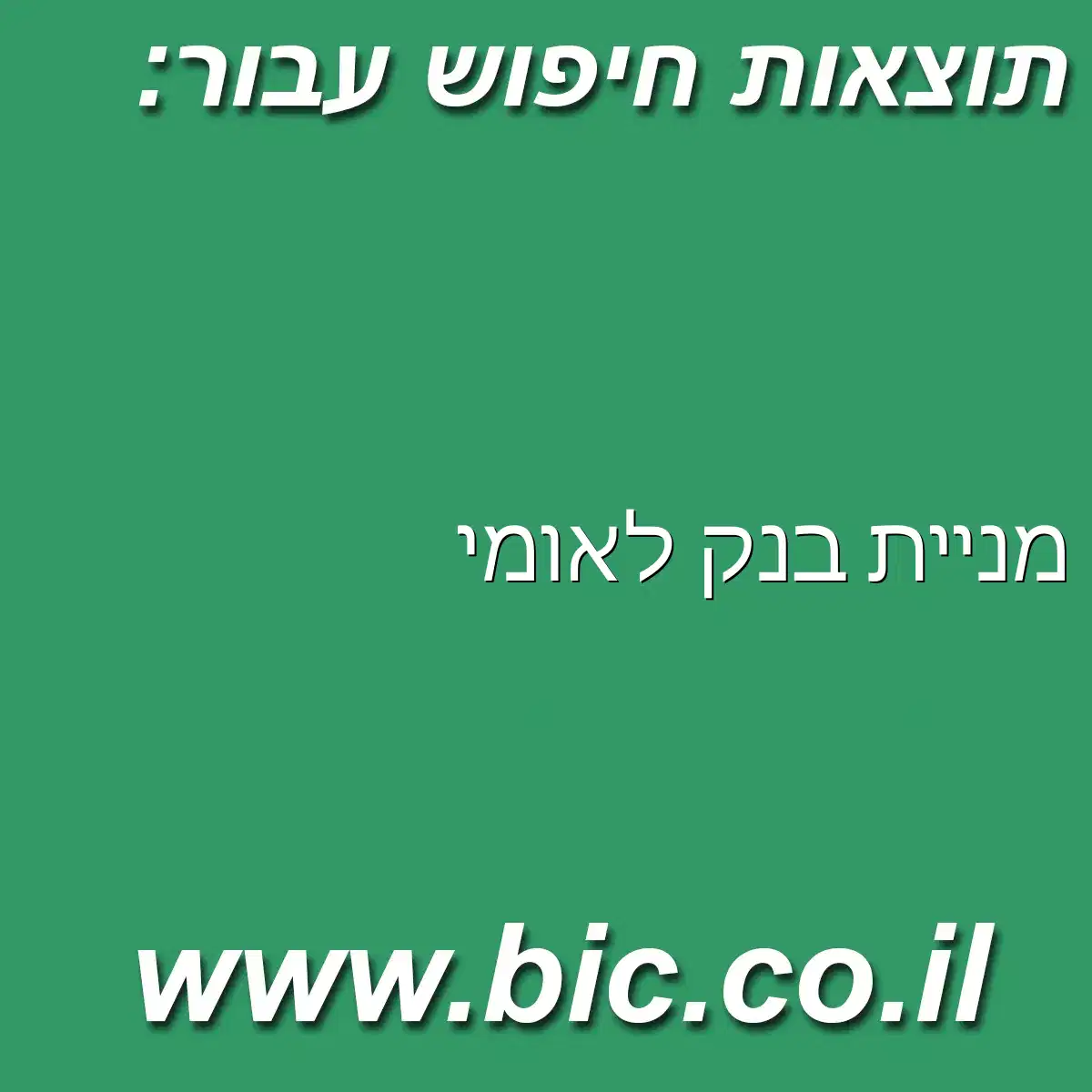 ﻿מניית בנק לאומי