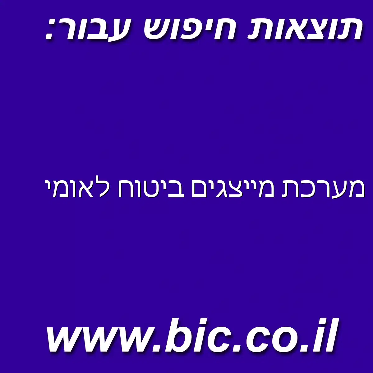 ﻿מערכת מייצגים ביטוח לאומי