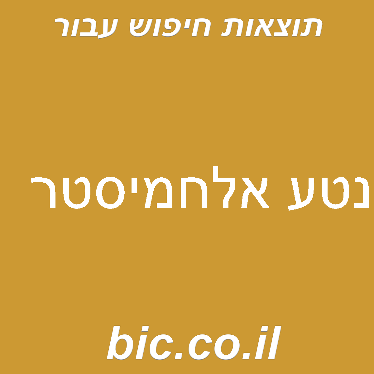 ﻿נטע אלחמיסטר