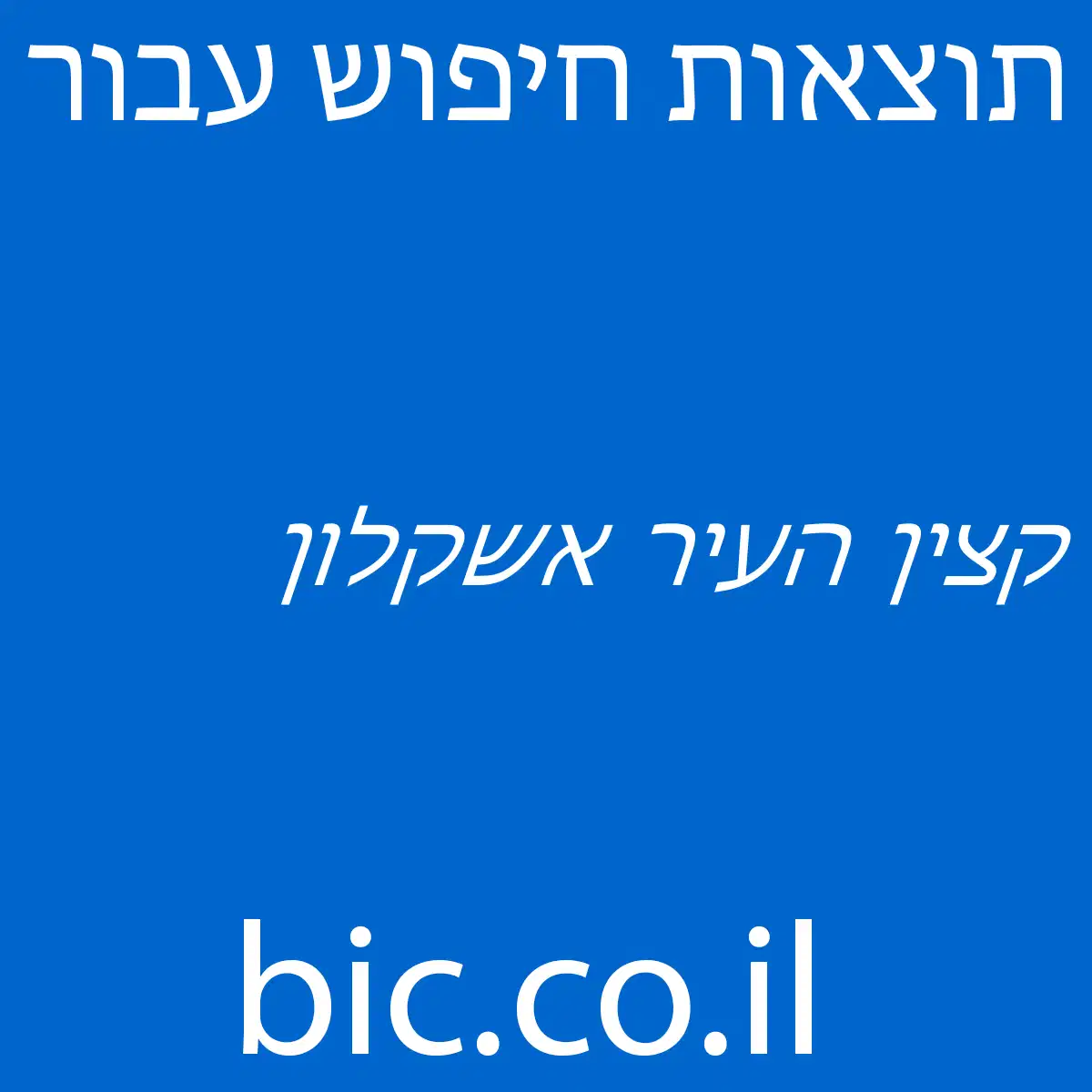 ﻿קצין העיר אשקלון