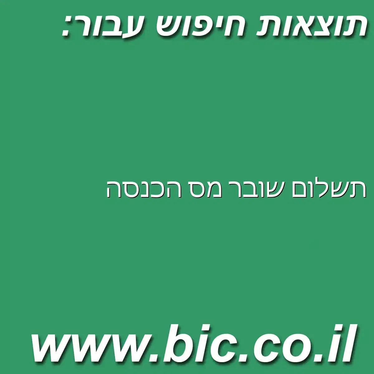 ﻿תשלום שובר מס הכנסה