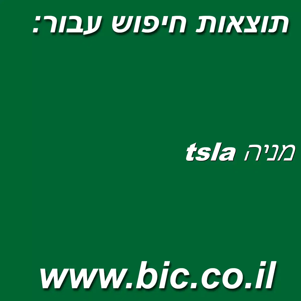 ﻿tsla מניה