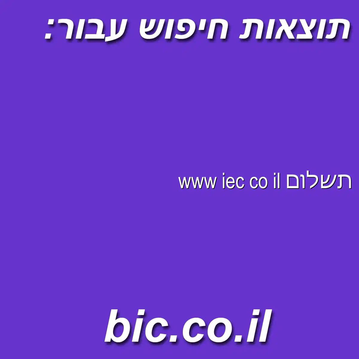 ﻿www iec co il תשלום