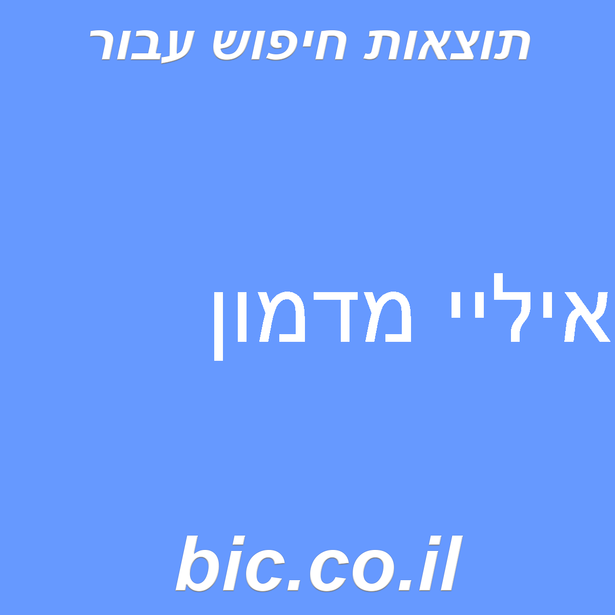 ﻿איליי מדמון