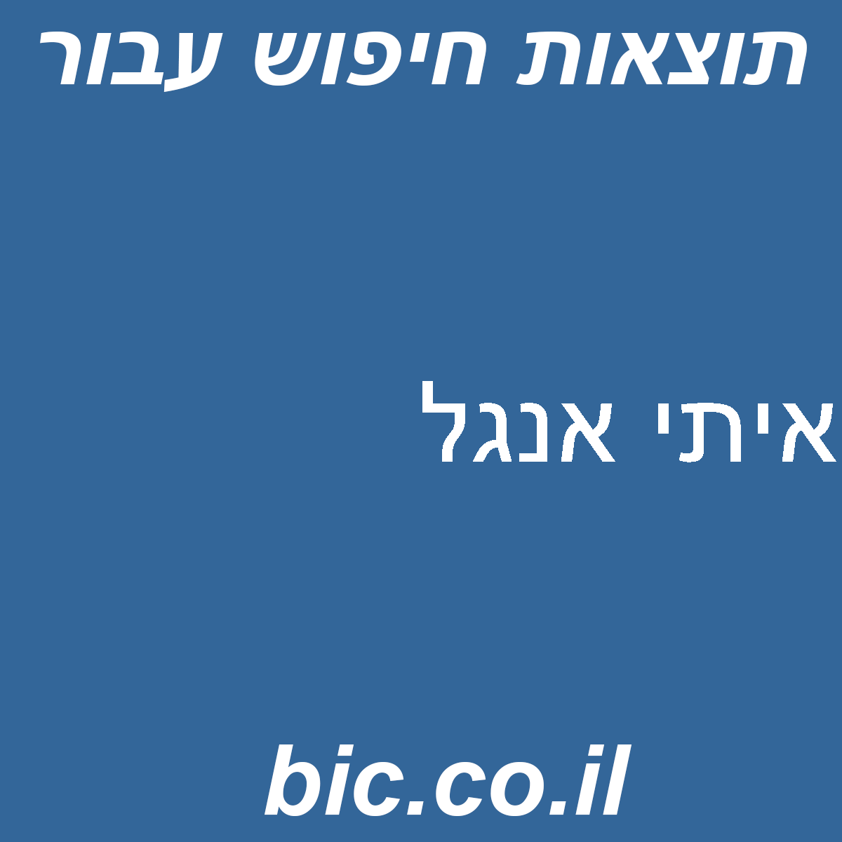 ﻿איתי אנגל