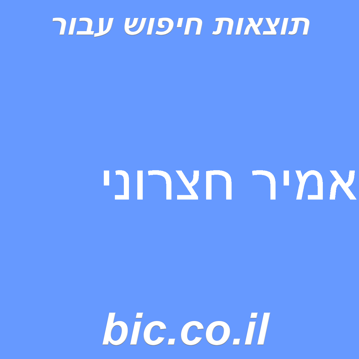﻿אמיר חצרוני