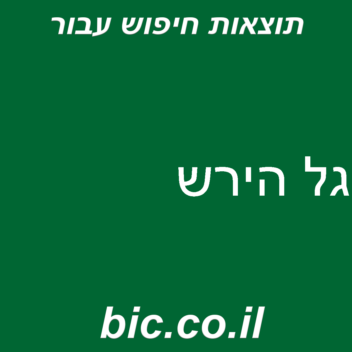 ﻿גל הירש