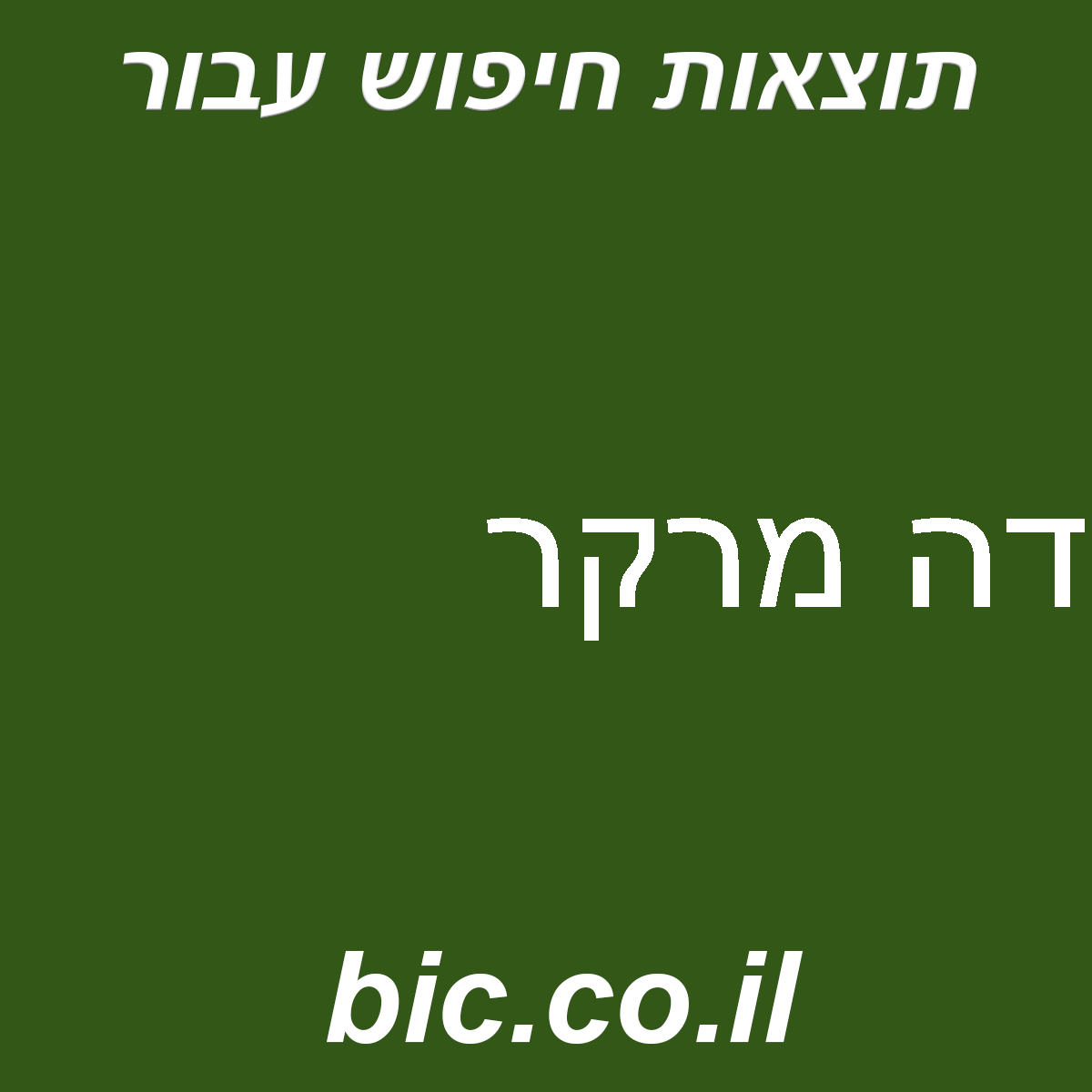 ﻿דה מרקר