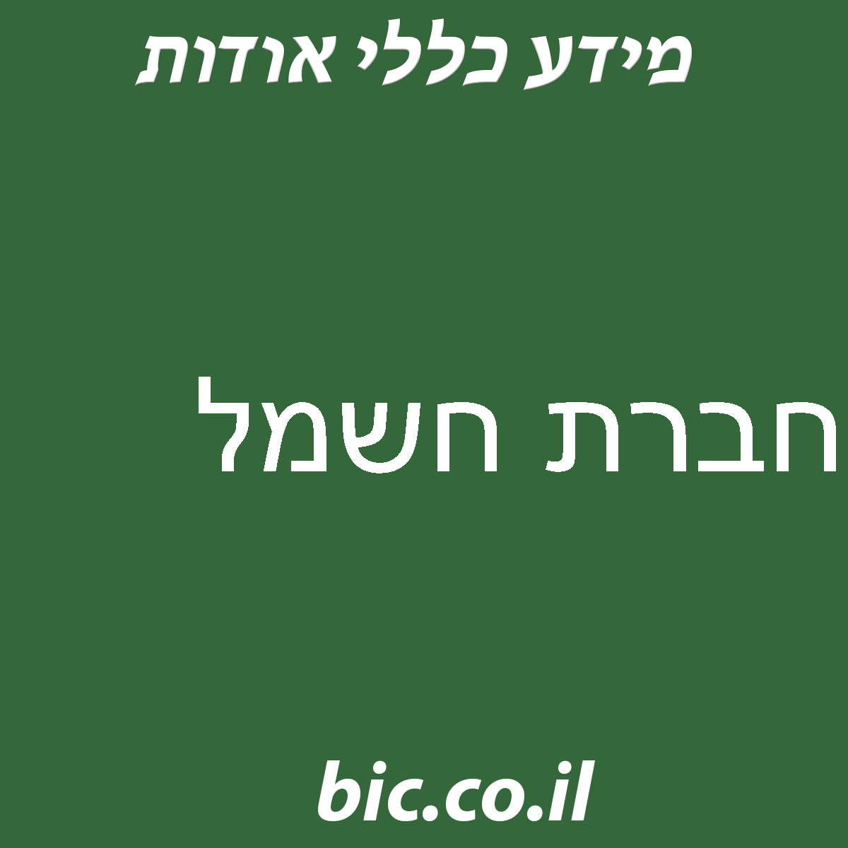 ﻿חברת חשמל