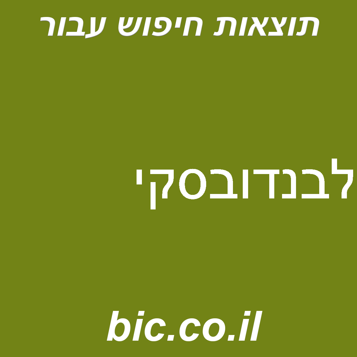 ﻿לבנדובסקי