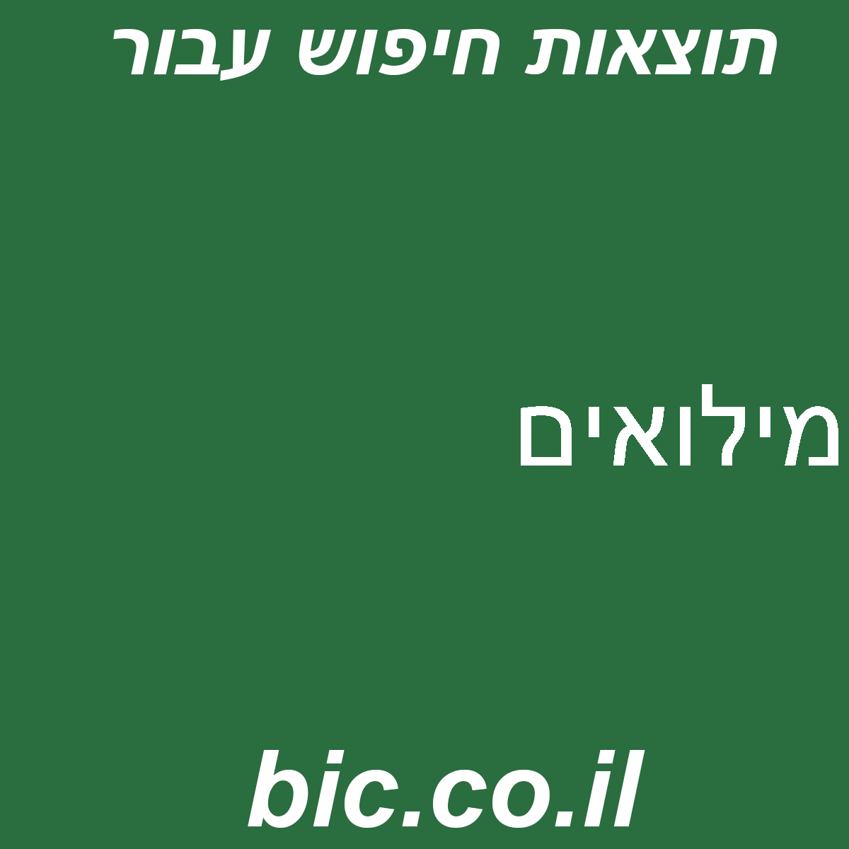 ﻿מילואים
