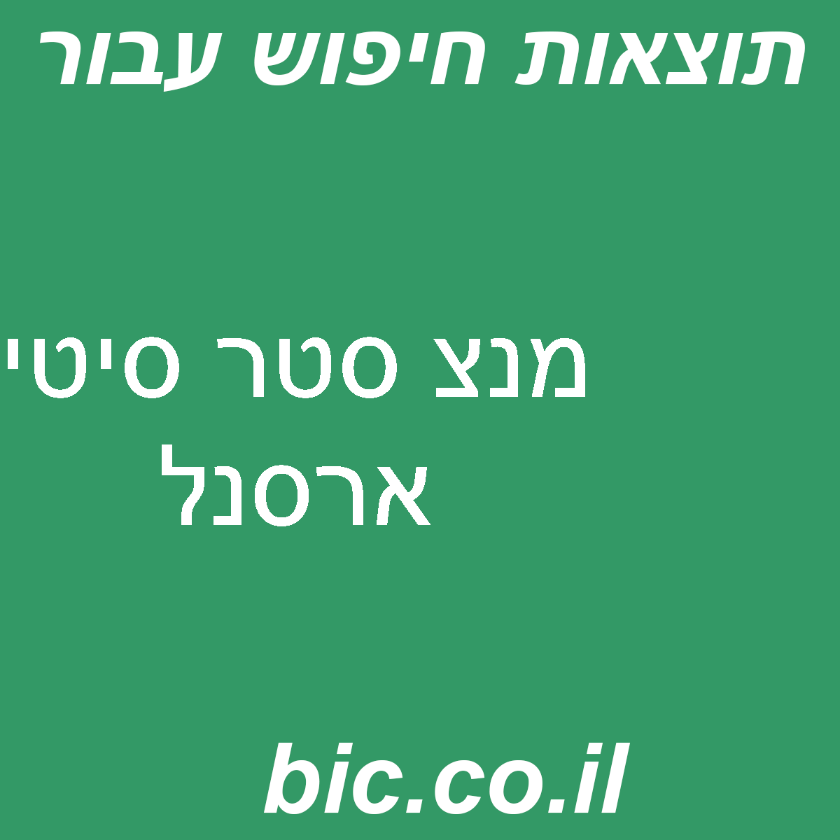 ﻿מנצ סטר סיטי ארסנל