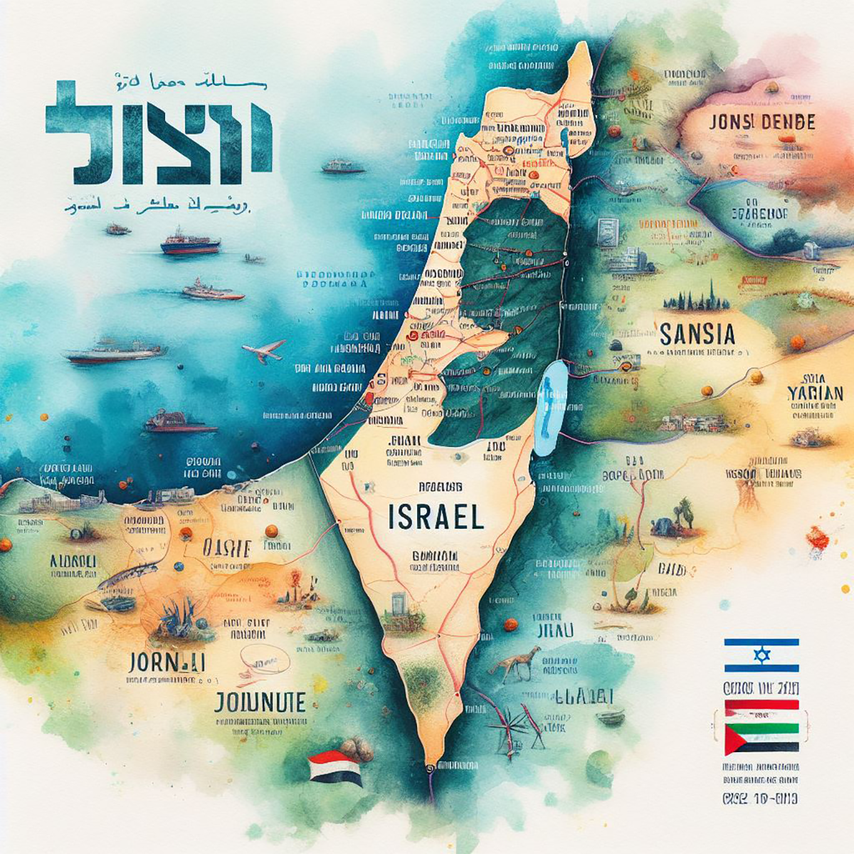 ﻿מפת ישראל