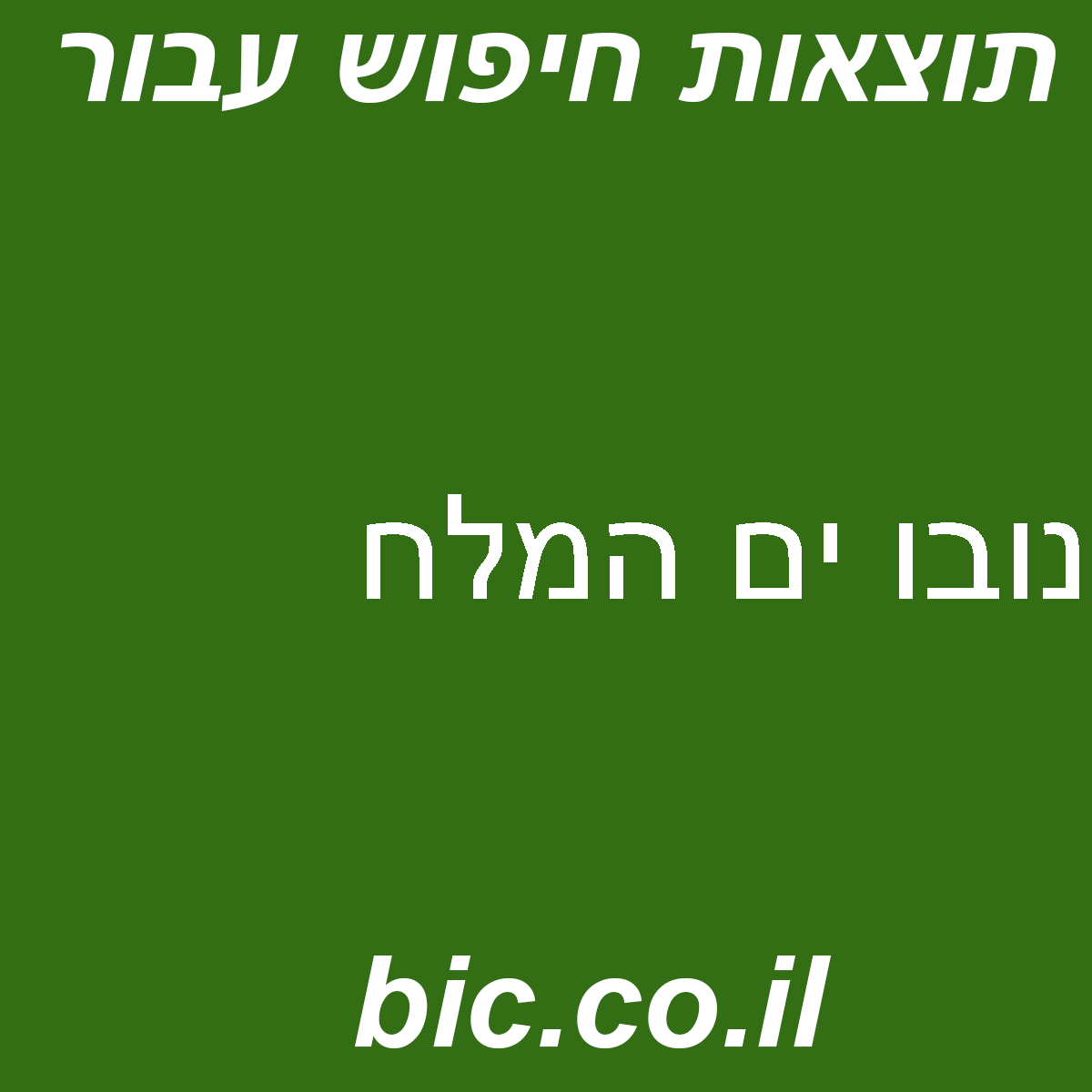 ﻿נובו ים המלח