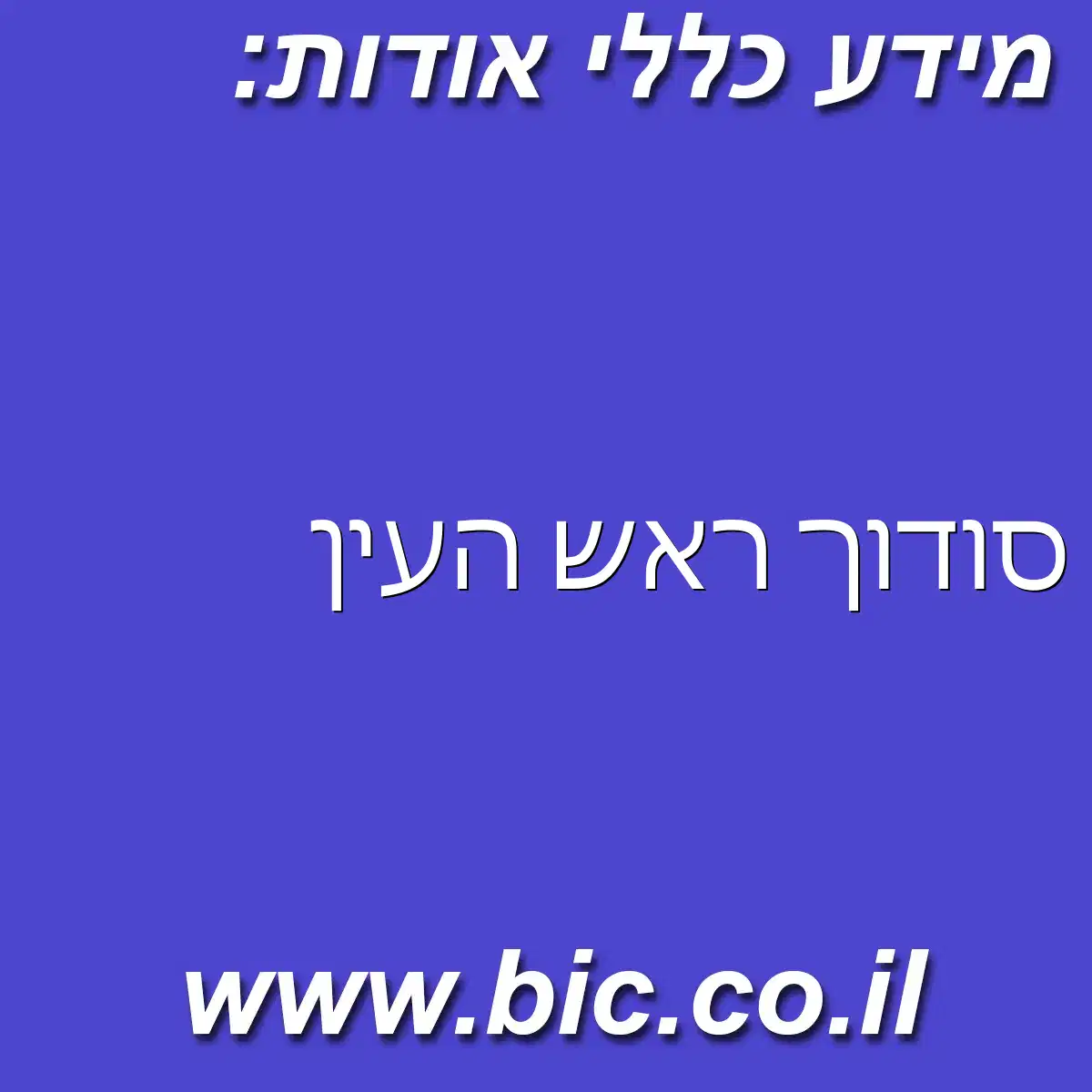 ﻿סודוך ראש העין