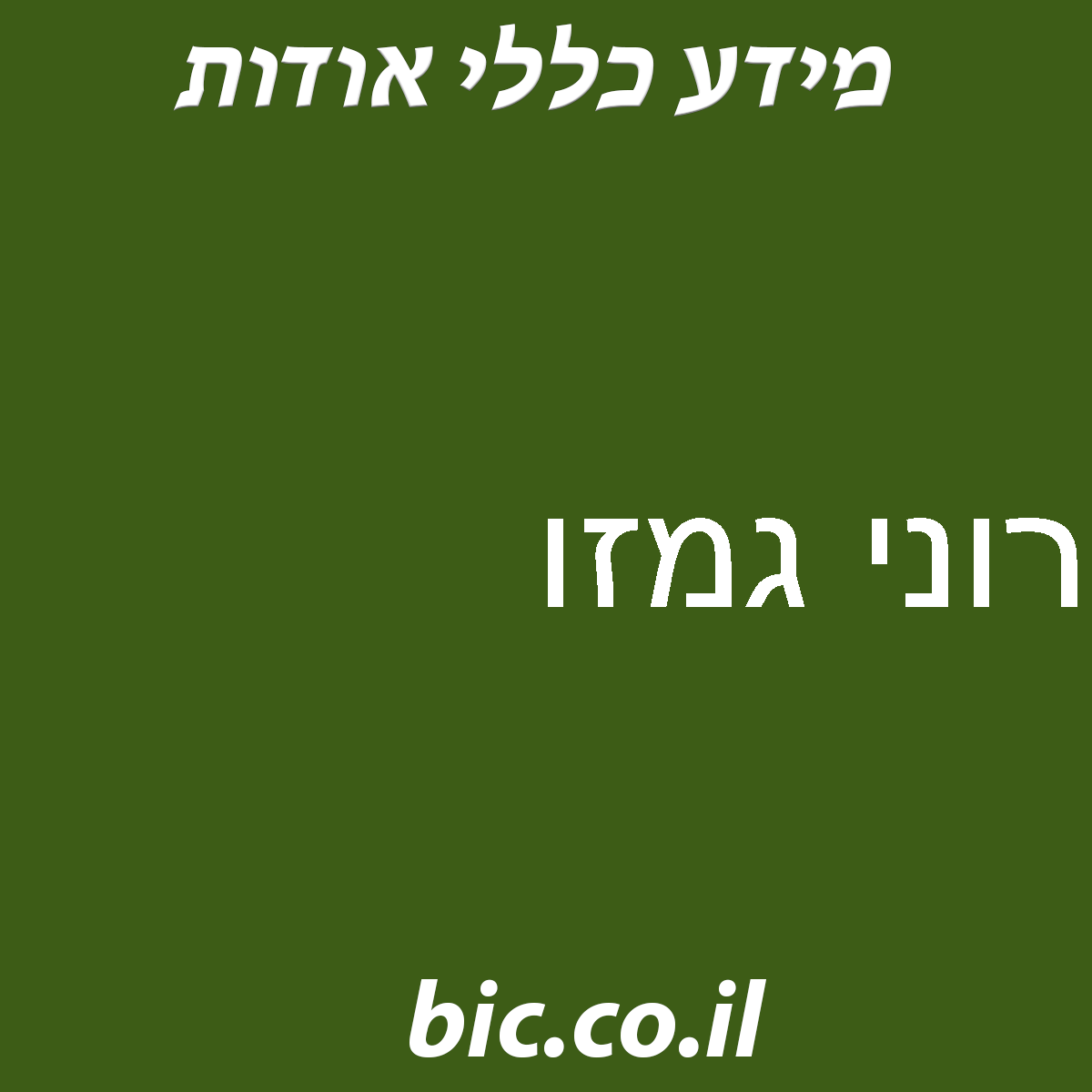 ﻿רוני גמזו