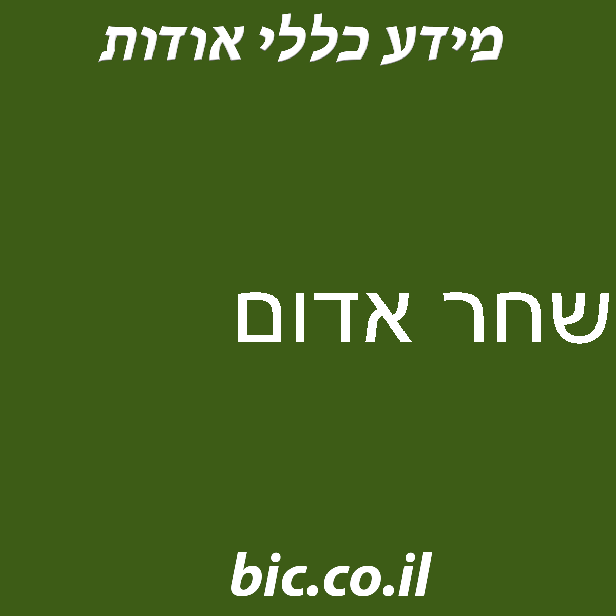 ﻿שחר אדום