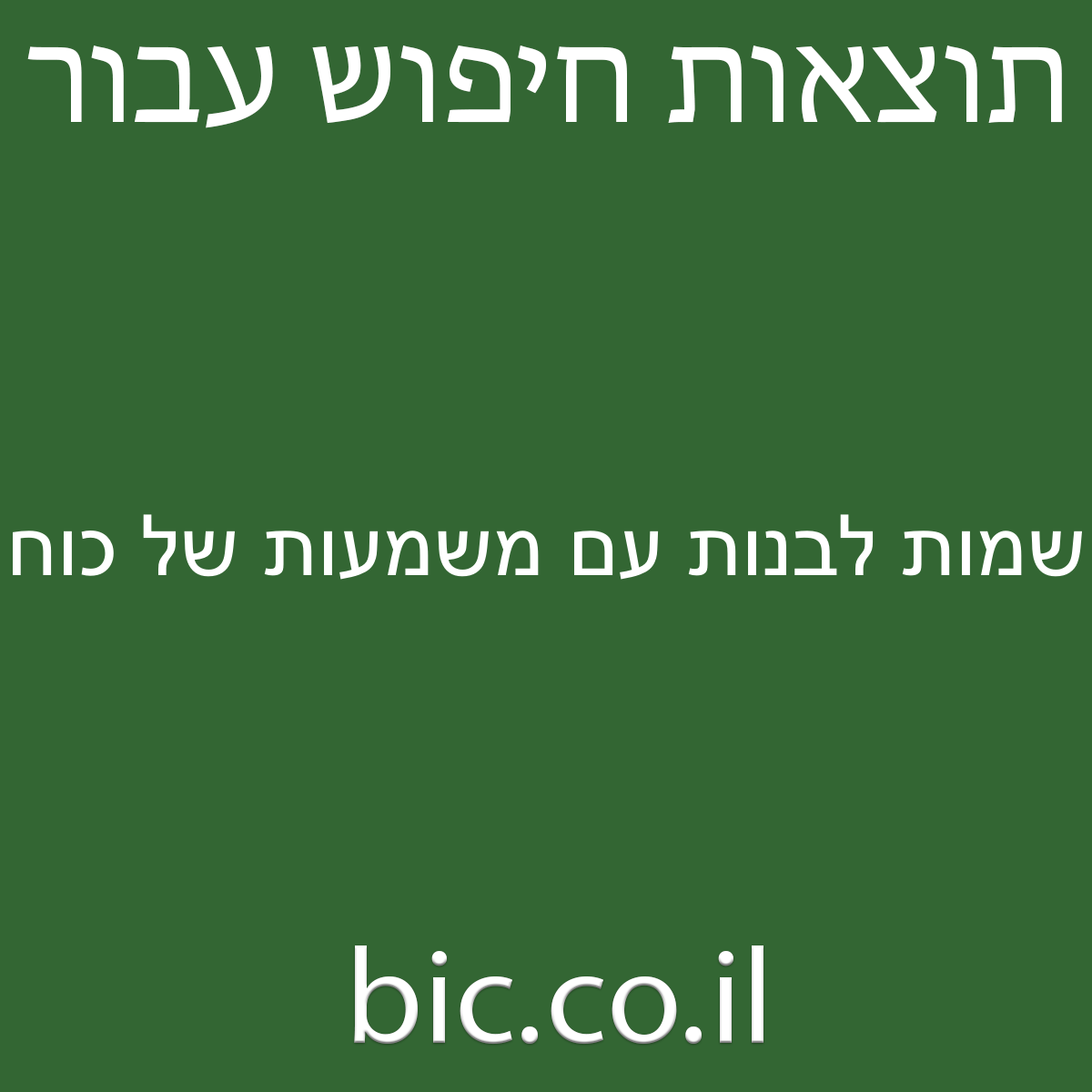 ﻿שמות לבנות עם משמעות של כוח